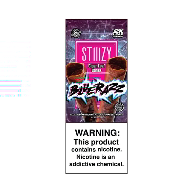 Stiiizy Blue Razz Leaf Cones
