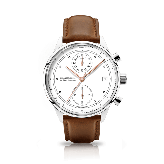 1834 Chronograph, Steel / White