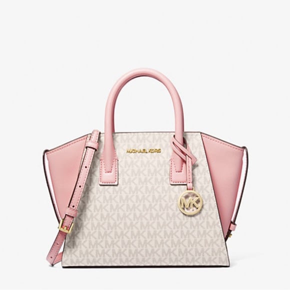 MICHAEL KORS
Avril Small Logo Top-Zip Satchel
Powder Blush Multi 
NWT