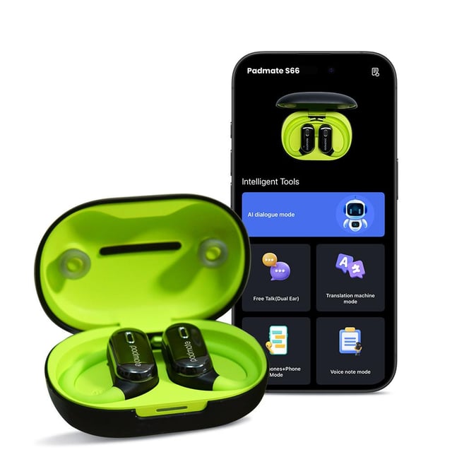 Padmate S66 Pro AI Smart Translator Earbuds
