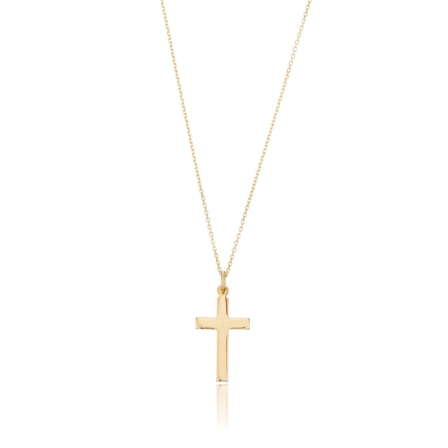 Solid Gold Cross Necklace