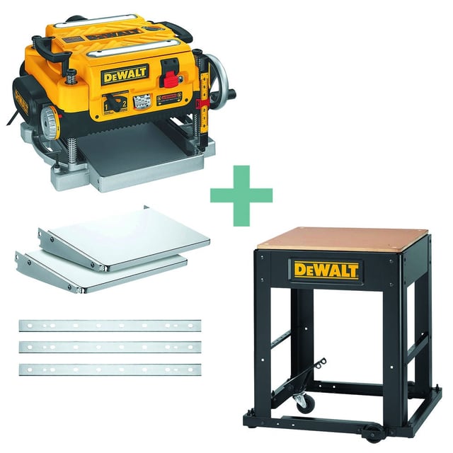DeWalt 13" Planer, Knives, Table & Stand, 2-Speed DW735x