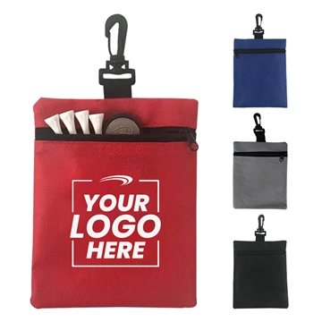 Promotional Non-Woven Zippered Sport Accessory Pouch