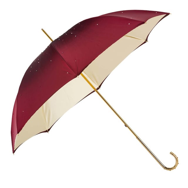 Burgundy and Brass Swarovski® Umbrella