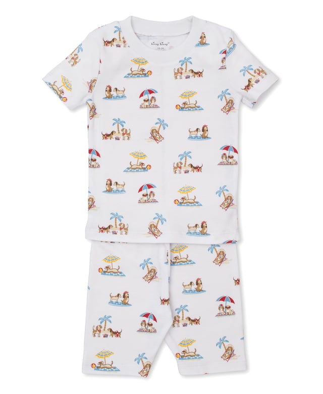 Puppy Beach Daze Short Toddler Pajama Set