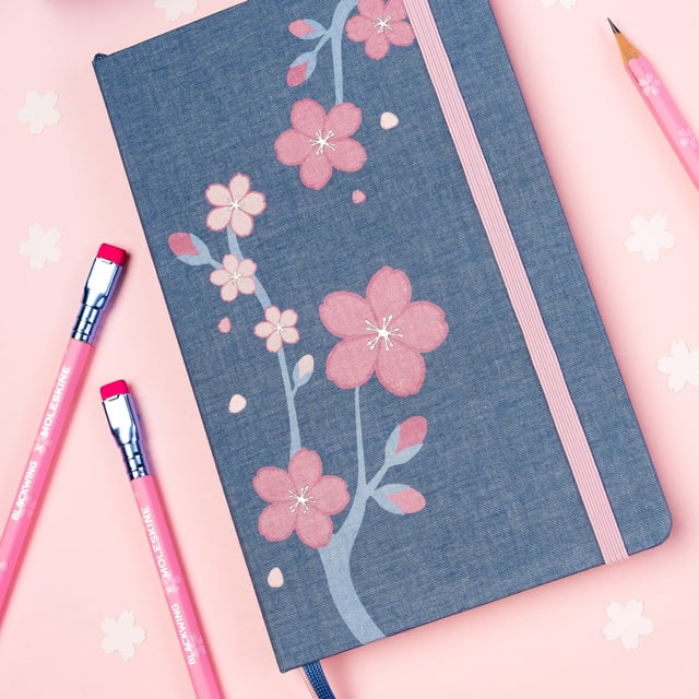 Blackwing x Moleskine Sakura Pencil and Notebook Set