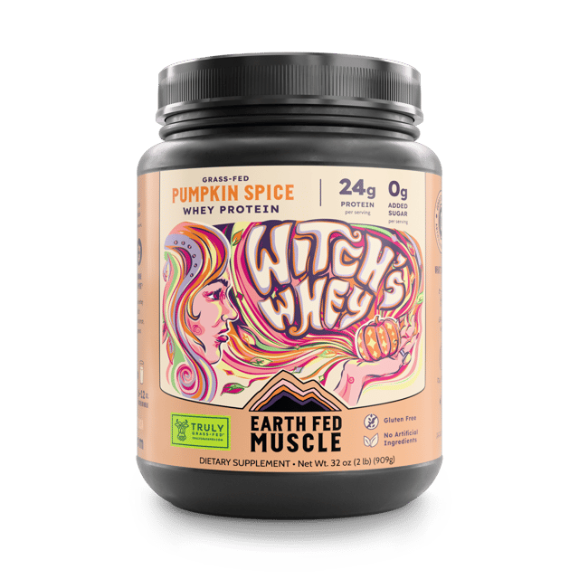 SEASONAL FLAVOR: Witch’s Whey Pumpkin Spice Grass Fed Protein
