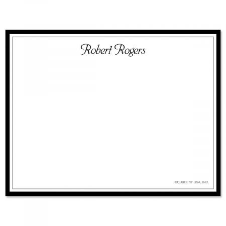 Black Rule Personalized Correspondence Cards