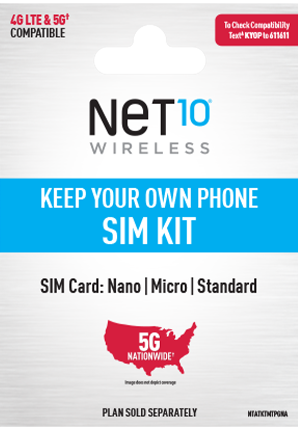 Keep Your Own Phone SIM Kit - T-Mobile|Net10Store