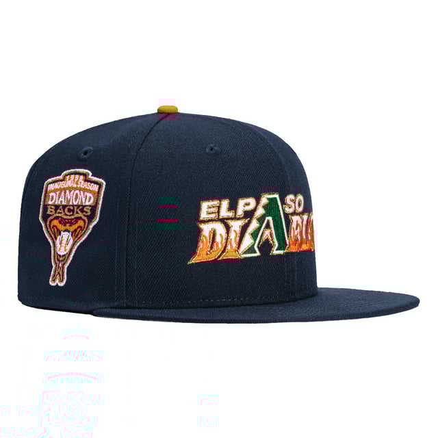 New Era 59Fifty El Paso Diablos Inaugural Patch Word Hat - Navy, Orange