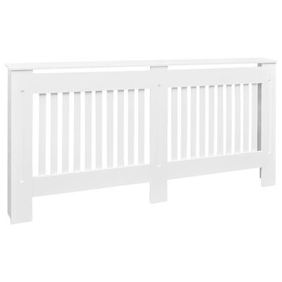 vidaXL Radiator Cover White MDF 67.7"