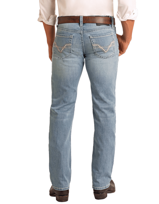 Slim Fit Ladder Pocket Straight Leg Jeans