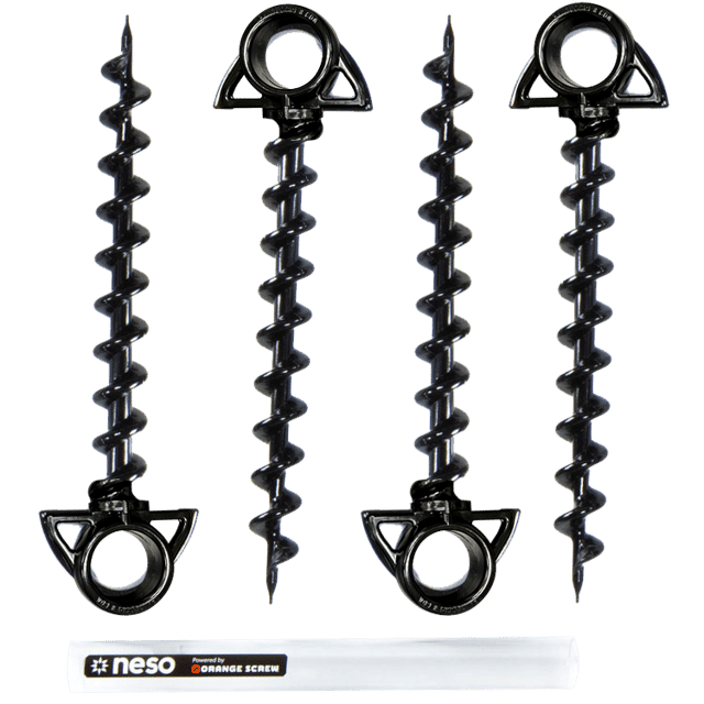Ground Screw Stakes XL - 4 PK