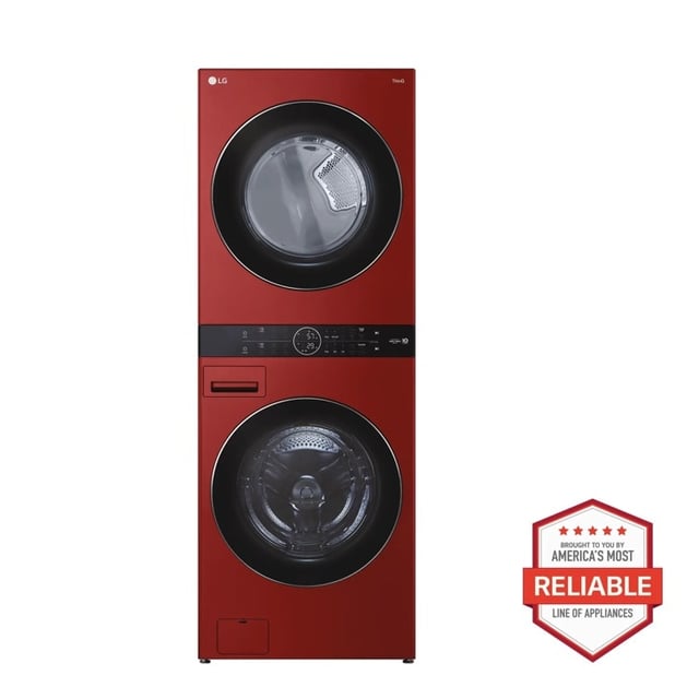 Single Unit Front Load LG WashTower™ with Center Control™ 4.5 cu. ft. Washer and 7.4 cu. ft. Gas Dryer