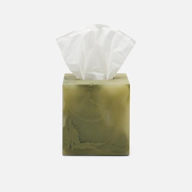 Novo Pale Jade Swirled Tissue Box