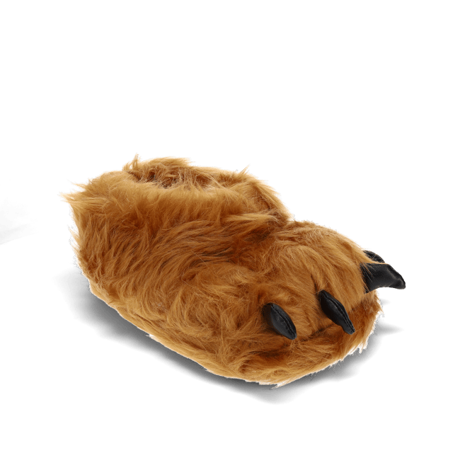 Brown Monster Feet Slippers