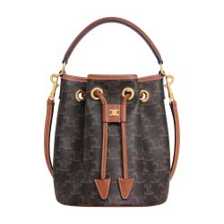 Clara bag in Triomphe canvas and calfskin - CELINE