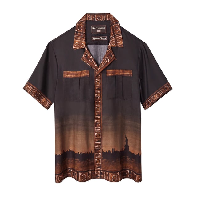 'The Sopranos' Turnpike Batik (Silk & Cotton Twill)