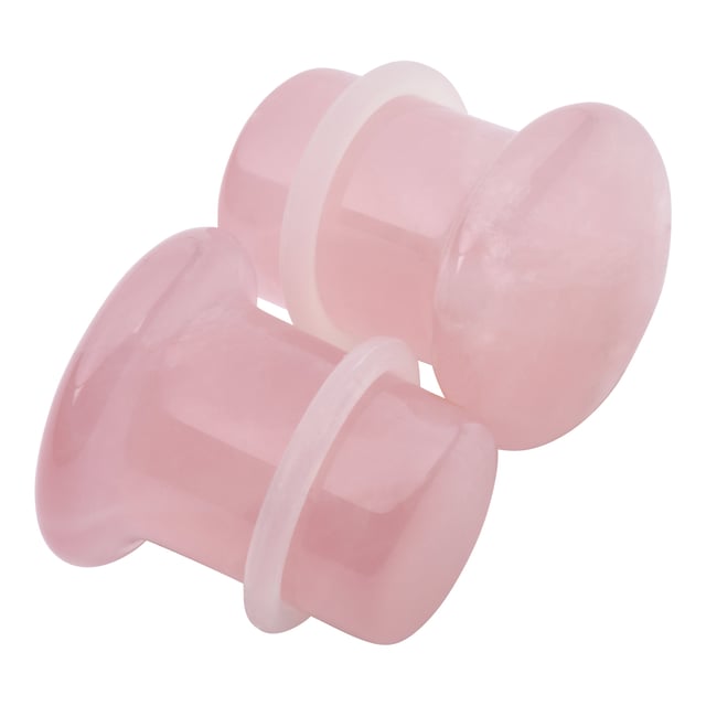 Rose Quartz Single Flare Plugs