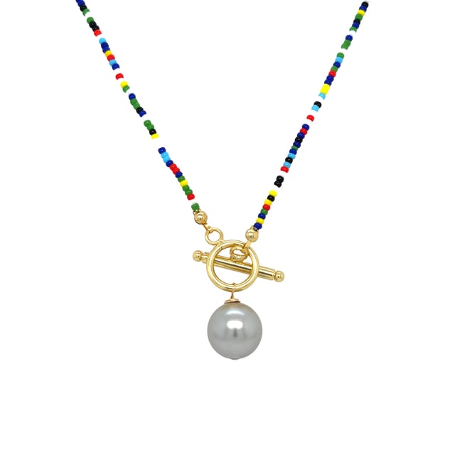 Beaded Pearl Necklace