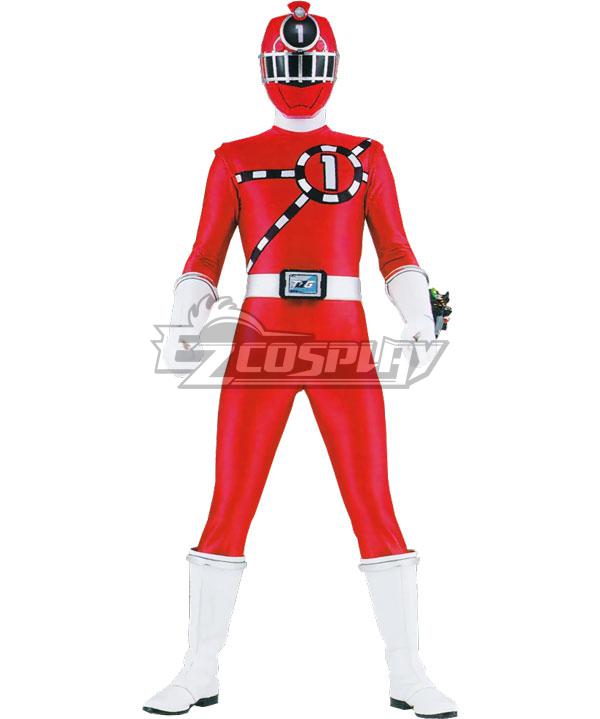 Power Rangers Train Force Ressha Sentai ToQger Ranger 1 Red Ranger Cosplay Costume