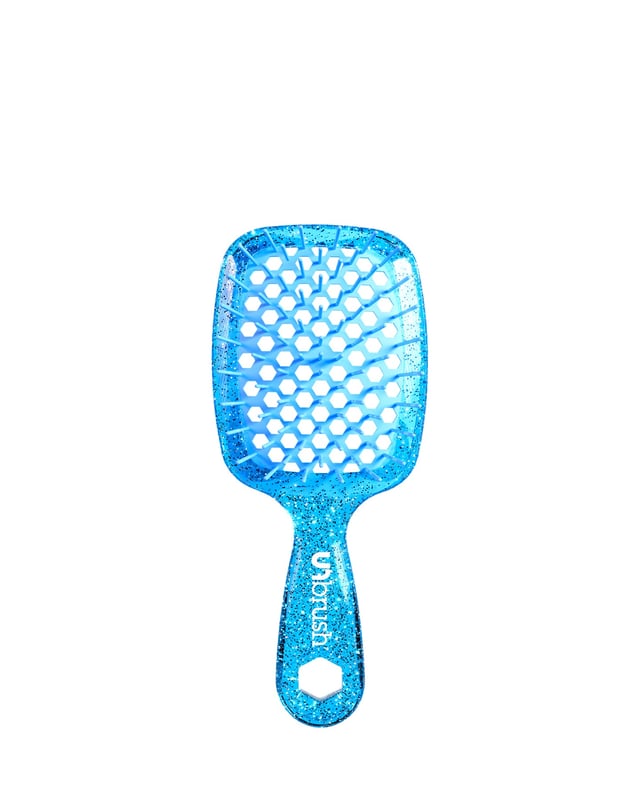 UNbrush Detangling Hair Brush Mini - Sapphire