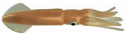 Mold Craft 5716B Squirt Squid Lure 16in Unrigged 1 Golden Natural Tan