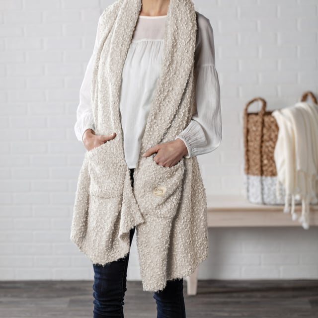 Cream Giving Shawl - Giving Collection