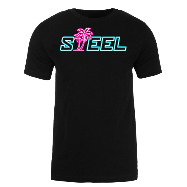 Miami Lights STEEL Performance T-Shirt
