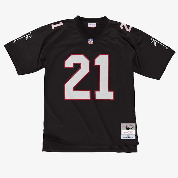 Men's Deion Sanders Black Atlanta Falcons 1992 Legacy Player Jersey