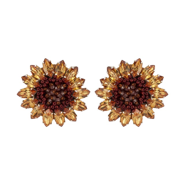 Luxe Sunflower Studs