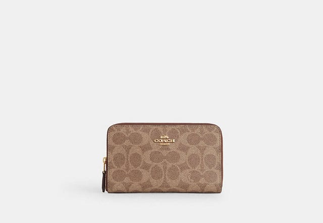 Medium Id Zip Wallet In Signature Canvas