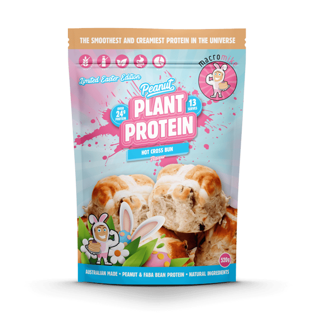 Hot Cross Bun Peanut Protein (520g Bag)