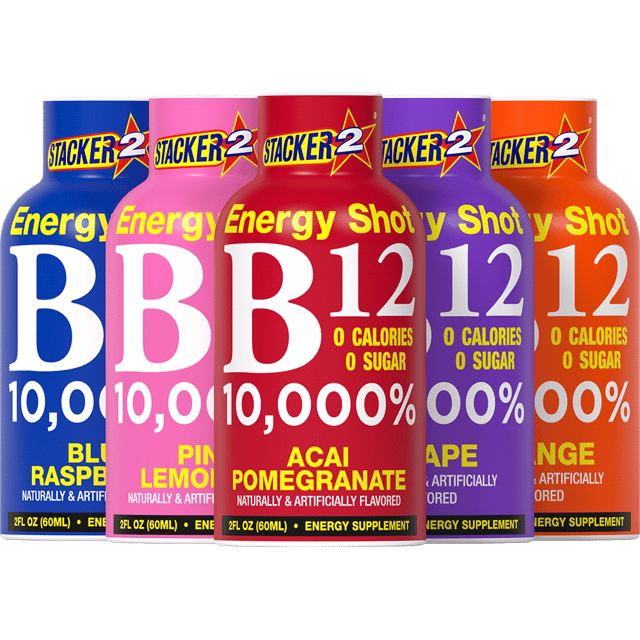 B12 Energy Shots (12pk - 2 oz bottles)