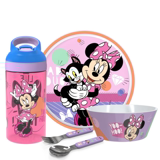 Mealtime 5 Piece Set with Water Bottle