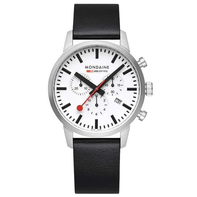 NEO, Brushed Steel, 41 mm, Black Vegan Grape Leather