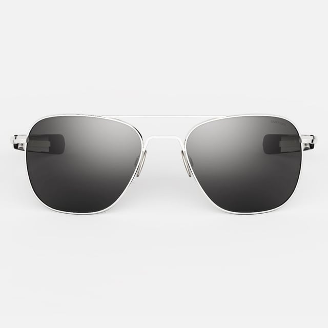 Aviator - 23k White Gold & American Gray