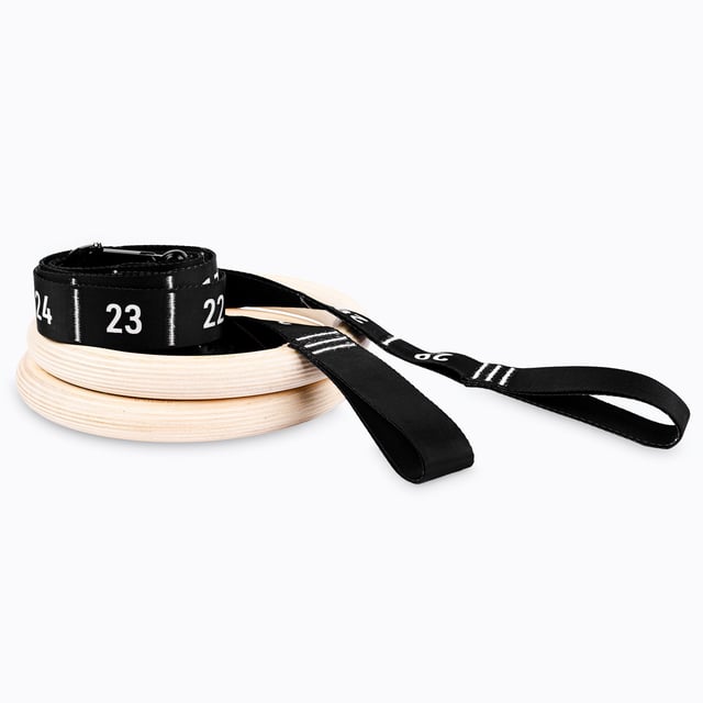 Competition Gymnastic Straps and Wood Rings