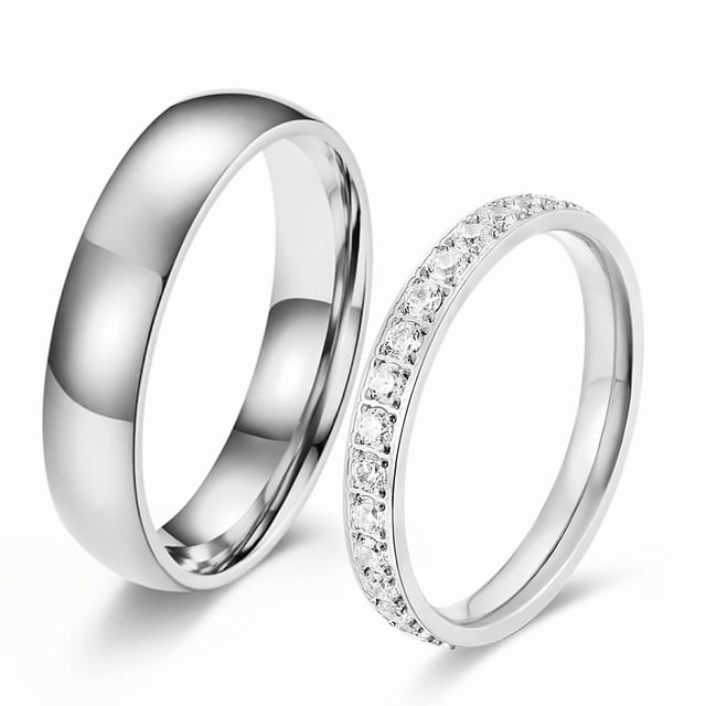 Personalized Couple Bridal Rings