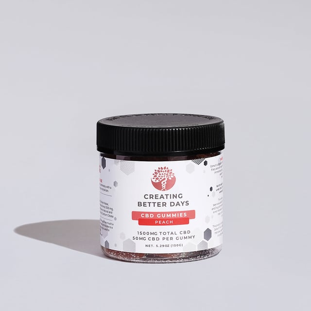 Peach CBD Gummies 1500 MG