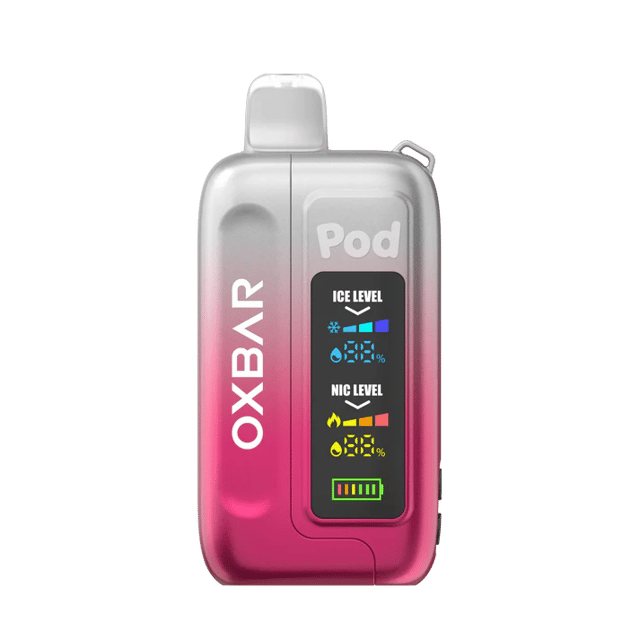 Oxbar Pod x Ice Nic 35000 Puffs Disposable Vape - Clear Crimson