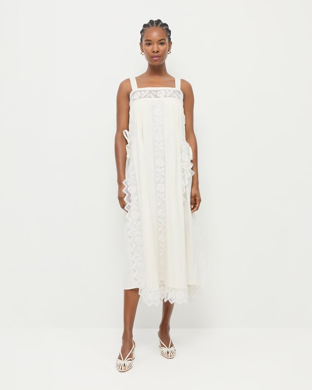 Poppy Lace Trim Dress