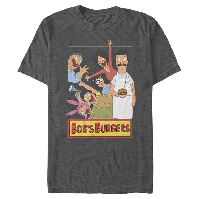 Bob's Burgers Men's Bob's Burgers Character Frame  Graphic T-Shirt