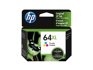 HP 64XL High Yield Tri-color Original Ink Cartridge, N9J91AN#140