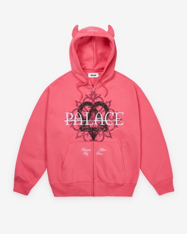 Palace - Men's Tri-Gram Hood - (Posh Pink)