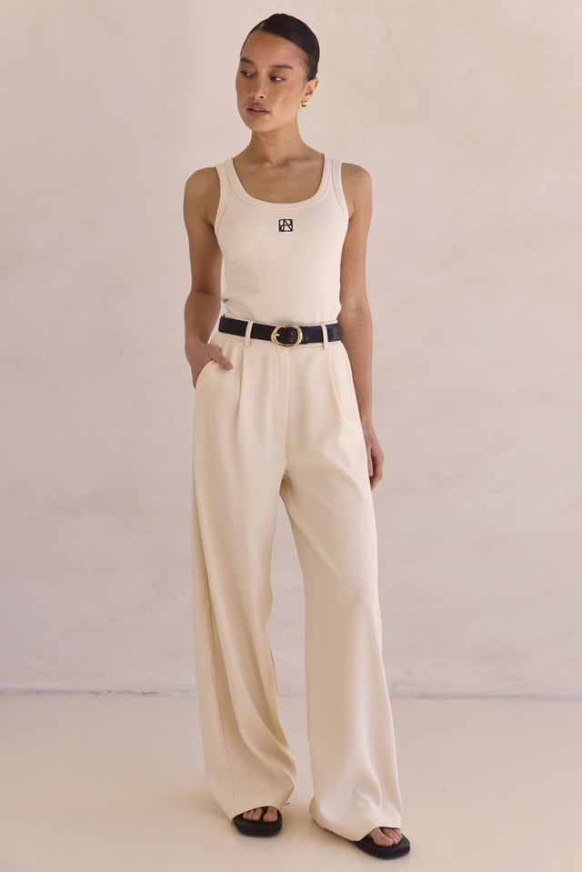 Bermuda Tailored Pant (Cream)