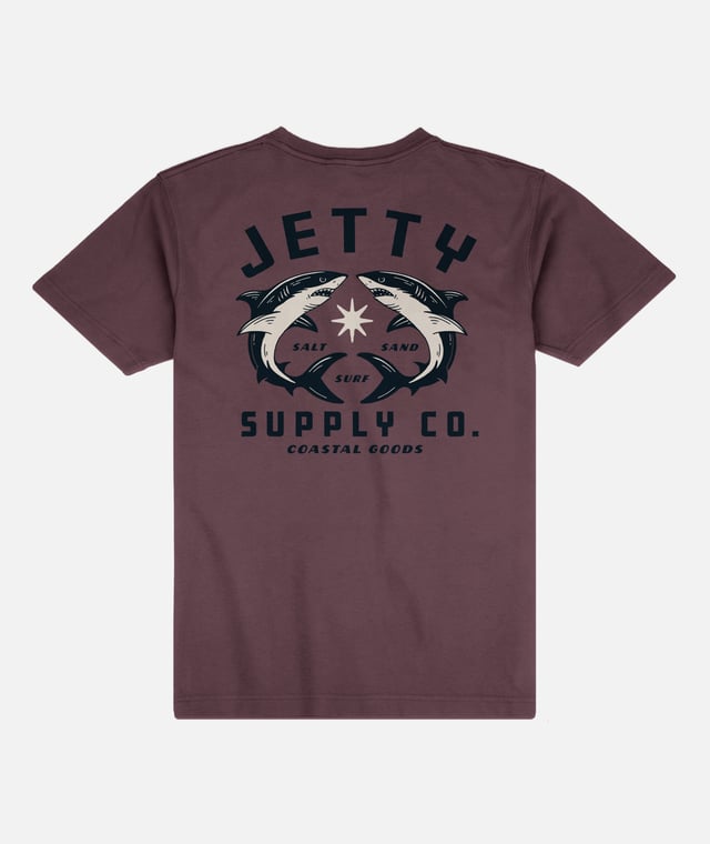 Bullshark Tee - Maroon
