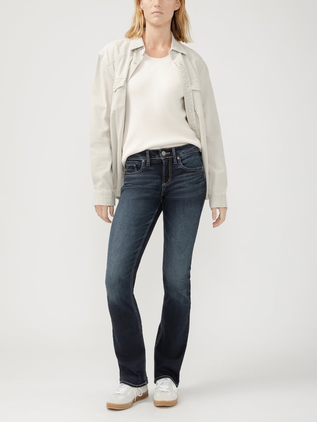 Suki Mid Rise Slim Bootcut Jeans