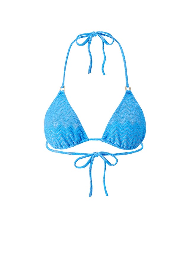 Maine Ocean Zigzag Bikini Top