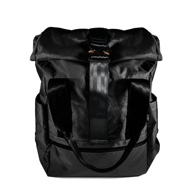 VerBockel Roll Top Backpack 2.0 'Un-Zipped' | X-Pac™ | Black